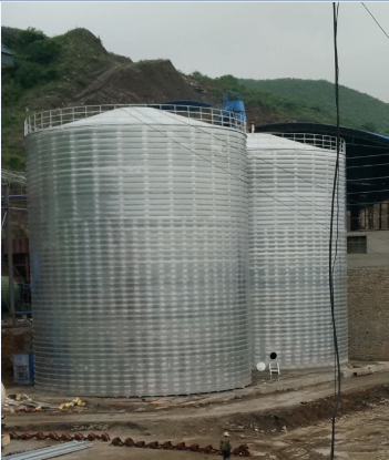 永安坝街道粮食钢板仓的安装全过程不用热焊接